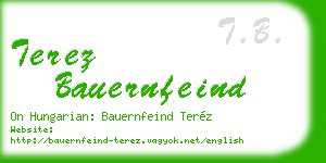 terez bauernfeind business card