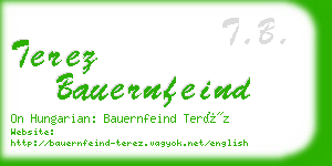 terez bauernfeind business card